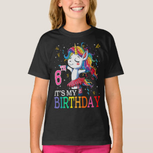 Barn Det är min 6e-födelsedagsegendom 6 år gamla f T Shirt