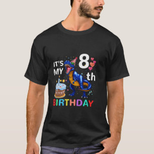 Barn Det är min åttonde födelsedag Lycklig 8 år T  Shirt