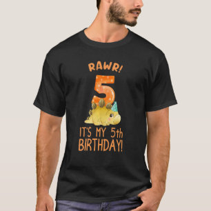 Barn Det är min femte födelsedag 5 år gammal femte T Shirt