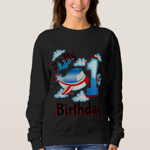 Barn Det är min första födelsedag Flygplan i 1 år T Shirt