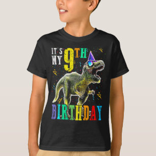 Barn Det är min nionde födelsedag Lycklig 9 år Din T Shirt