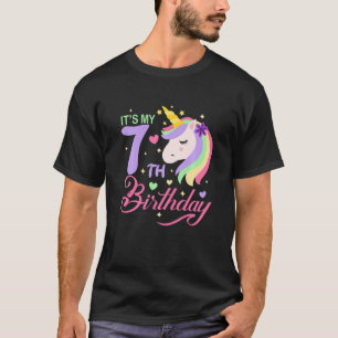 Barn Det är min sjunde 7:e-födelsedag sju år gamma T Shirt