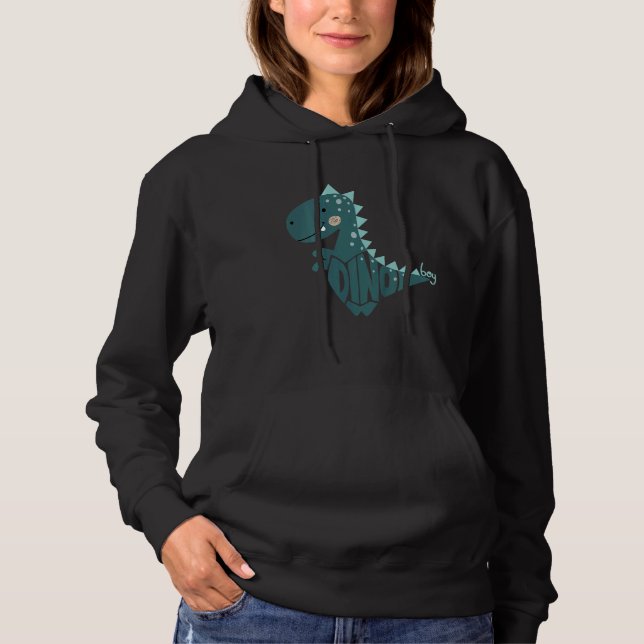 Barn Dino Pojke Dinosaurie Grafisk T Shirt (Framsida)