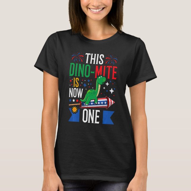 Barn Dinomit är nu fem doktor 4 Jul T Shirt (Framsida)
