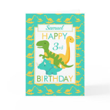 Barn Dinosaur 3:e födelsedag