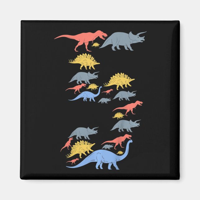 Barn, dinosaur, 5:e födelsedagen för 5 års ålder f magnet (Framsidan)