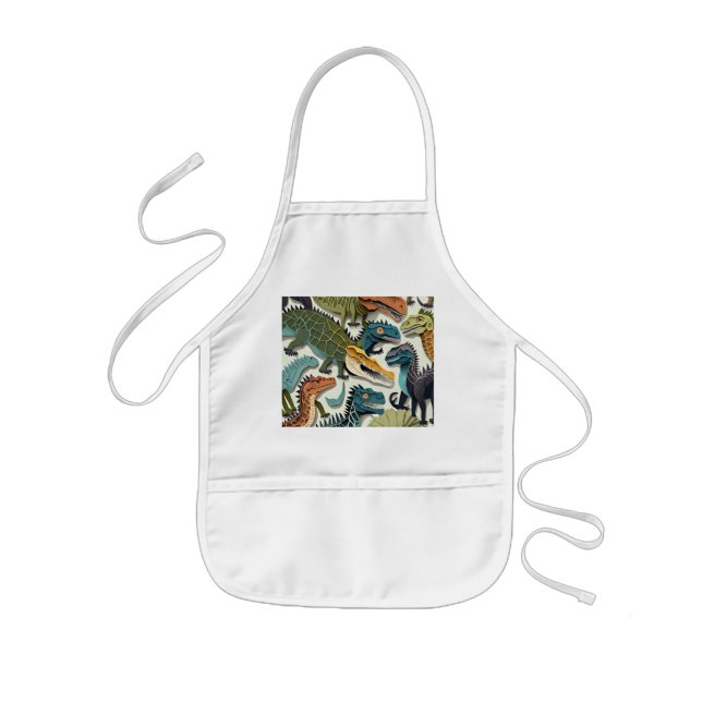 Barn Dinosaur Apron Barnförkläde (Framsidan)
