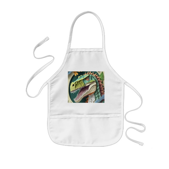 Barn Dinosaur Apron Barnförkläde (Framsidan)
