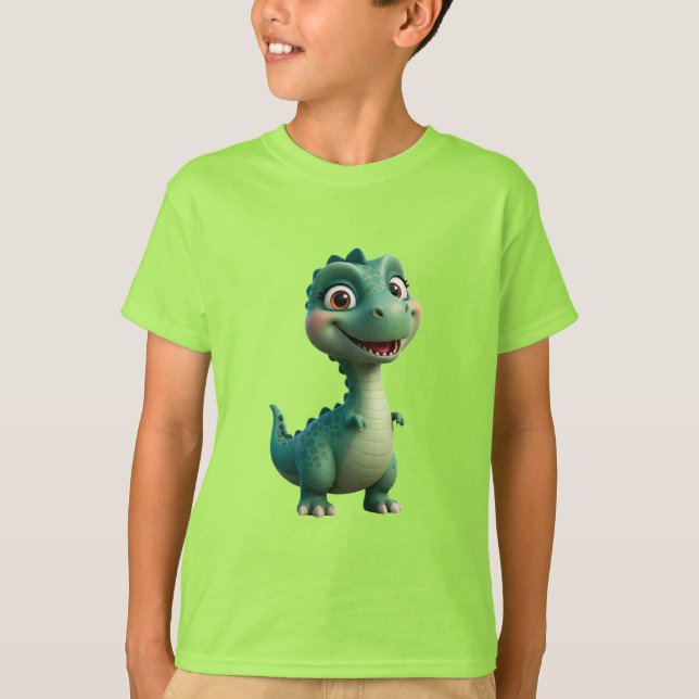 Barn Dinosaure Karaktär för Barn T Shirt (Framsida)