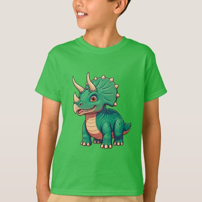 Barn Dinosaure Karaktär för Barn T Shirt (Framsida)