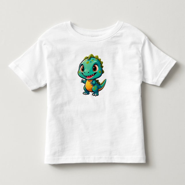 Barn Dinosaure Karaktär för Barn T Shirt (Framsida)
