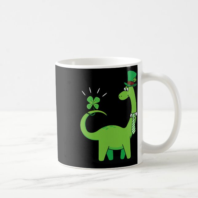Barn Dinosaure St Patricks Day Shamrock Tröja Todd Kaffemugg (Höger)