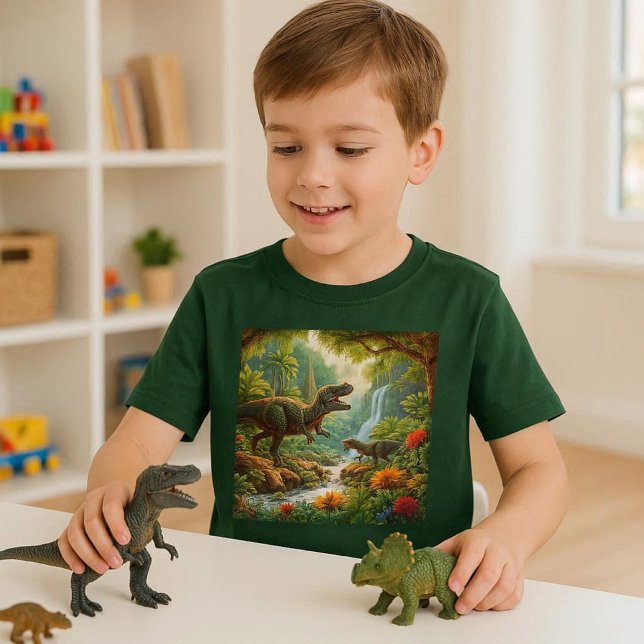 Barn Dinosaurier AI Konst  T Shirt (Skapare uppladdad)