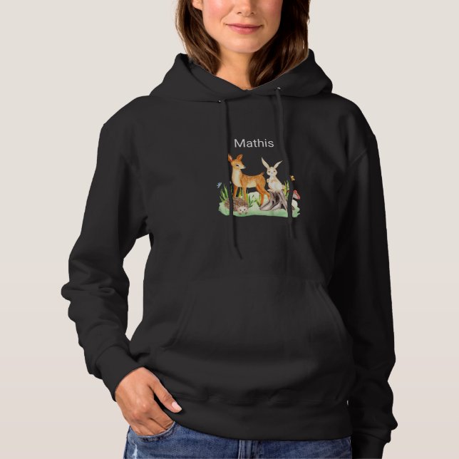 Barn Djur rådjur kanin igelkott Mathis T Shirt (Framsida)