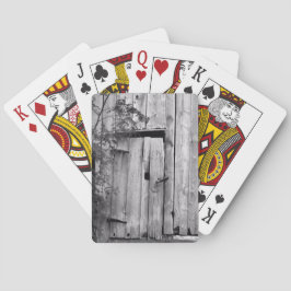 Barn Door in Black and White Casinokort