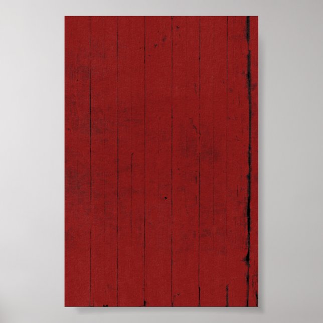 Barn Door Red Wood Background Poster (Framsidan)