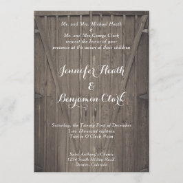 Barn Doors bröllopsinbjudan Inbjudningar