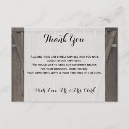 Barn Doors Tack för ditt kort