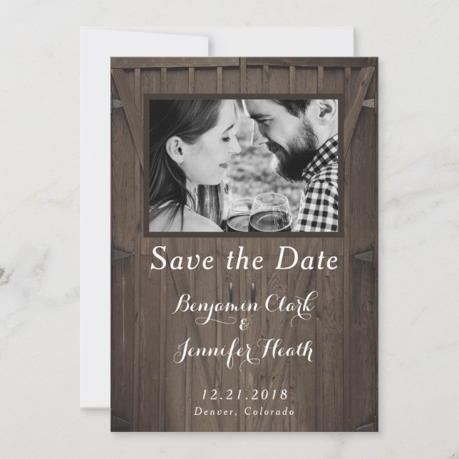 Barn-dörrar Spara datum Datumet (Framsida)