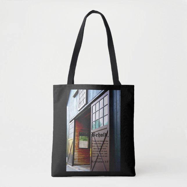 Barn-dörrperspektiv, avslöjande 3:8 tygkasse (Framsida)