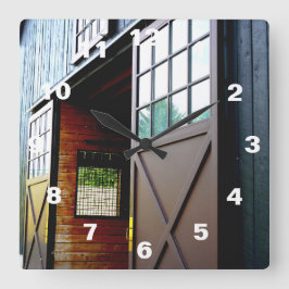 Barn-dörrperspektiv Fyrkantig Klocka