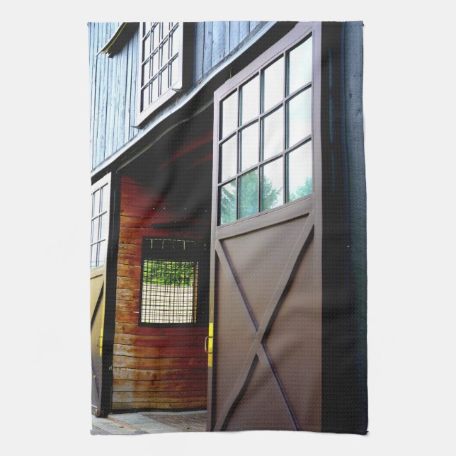 Barn-dörrperspektiv Kökshandduk (Vertikal)