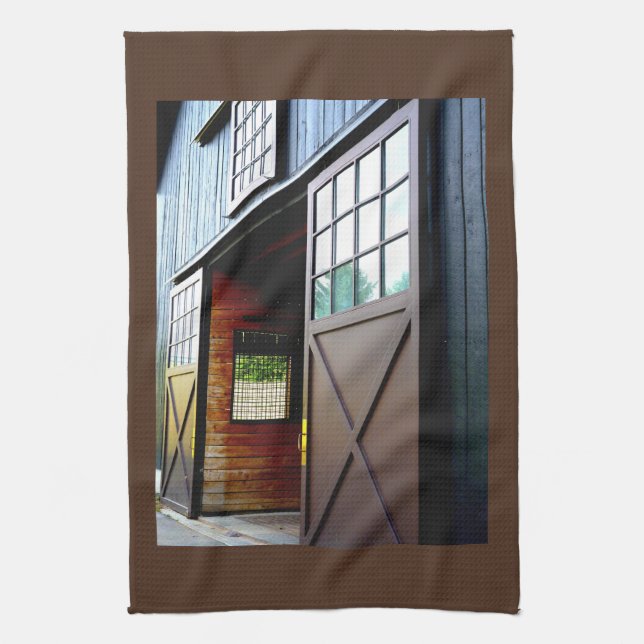 Barn-dörrperspektiv Kökshandduk (Vertikal)