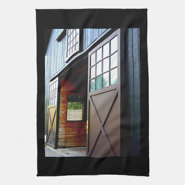 Barn-dörrperspektiv Kökshandduk (Vertikal)