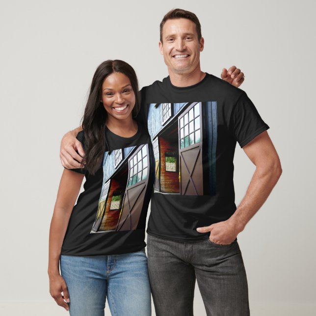 Barn-dörrperspektiv T Shirt (Unisex)