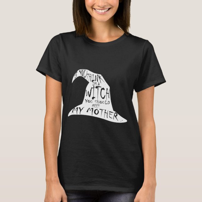 Barn Dotter Till Mor Salem Häxa Basic Gotisk C T Shirt (Framsida)
