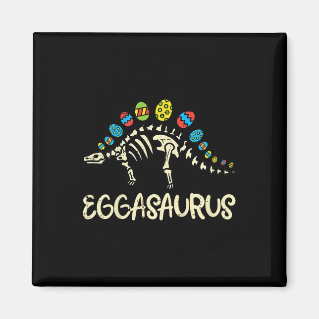 Barn Eggasaurus Påsk Stegosaurus Dinosaurier Pojka Magnet (Framsidan)