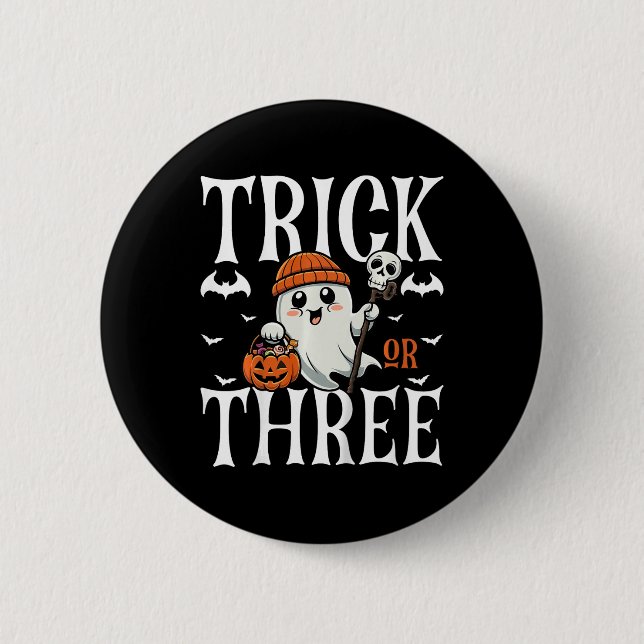 Barn eller tre Halloween-talokusdockor 3rd B Knapp (Framsida)