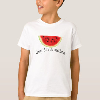 Barn "en i en melon" sommar vattenmelon t-shirt