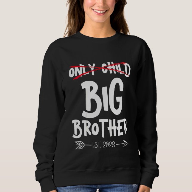Barn Enda Barn Storebror Kommer Att Bli Storebror T Shirt (Framsida)