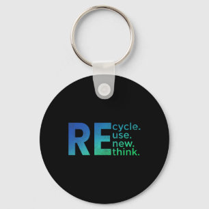 Barn Environmental Activism - Återvinna Reuse Rene Nyckelring
