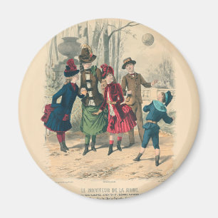 Barn Family Antique Victorian Chilld Magnet
