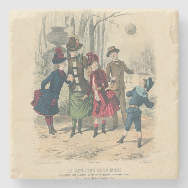 Barn Family Antique Victorian Chilld Stenunderlägg (Framsidan)