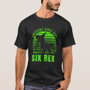 Barn Fantastisk sedan 2015: sex Rex 6e-födelsedags T Shirt