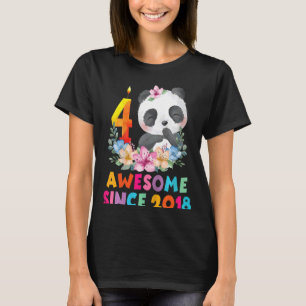 Barn Fantastisk sedan 2018 4e födelsedagen 4 år ga T Shirt