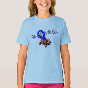 Barn får T-tröja för artrit för T-shirt