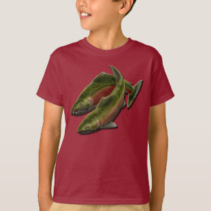 Barn Fishing Sweatshirtss Coho Salmon Barn Shirt T