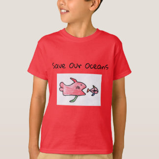 Barn fiskar t-shirt
