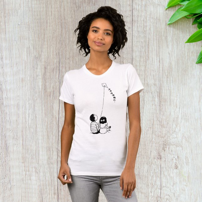 Barn Flyger Drak Silhuett T Shirt (Skapare uppladdad)