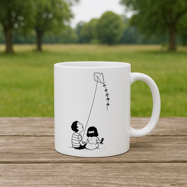 Barn Flyger Drake Silhuett Kaffemugg (Skapare uppladdad)