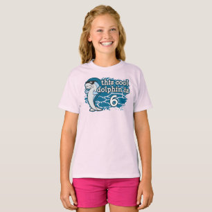 Barn födelsedag Coolan Dolphin är sex T Shirt