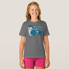 Barn födelsedag Coolan Dolphin är sju T Shirt