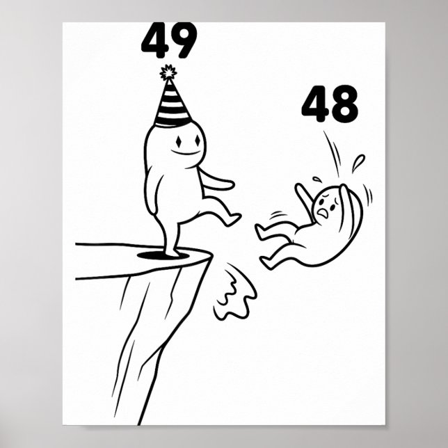 Barn Födelsedag Humor 49 År Gammal 49:e Födelsedag Poster (Framsidan)