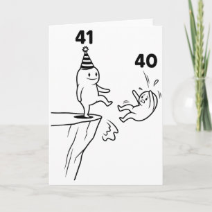 Barn Födelsedags Humor 41 År Gammal 41-årsfest Föd Kort