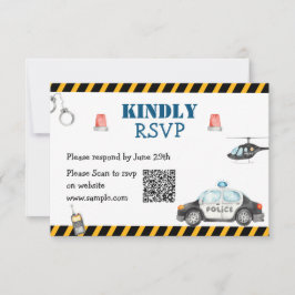 Barn Födelsedagsfest QR OSA kort
