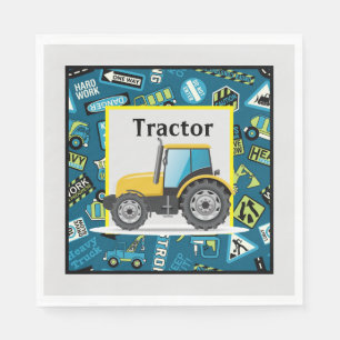 Barn Födelsedagsleksak Traktor  Pappersservett